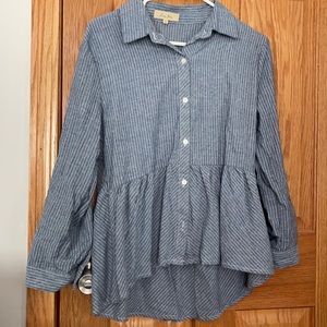 Never worn large business casual button down shirt